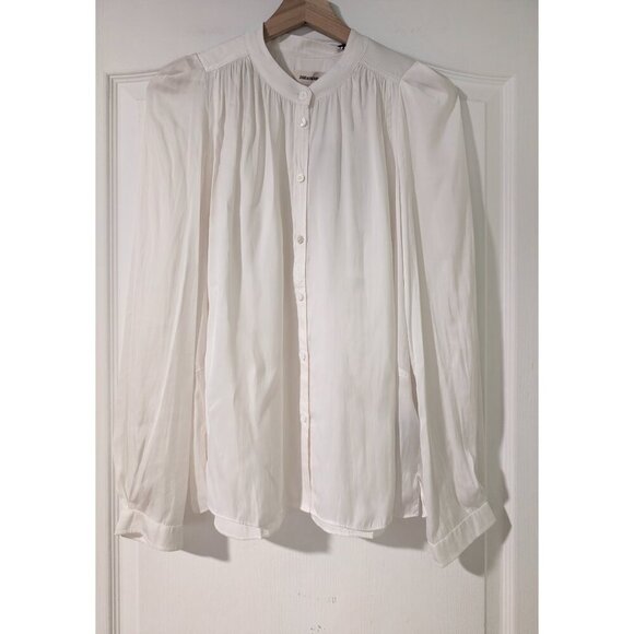 Zadig&Voltaire | Tchin Satin Blouse In Judo White - Picture 4 of 14